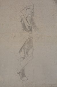 Staande heer in kostuum uit ca. 1770. Struensee?