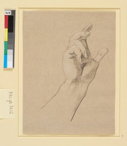 Studie van een hand door Nicolai Abildgaard