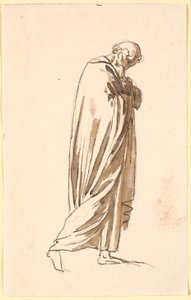 Studie voor de figuur uiterst links op Td 540,29 door Nicolai Abildgaard