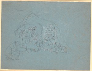 Ontwerp voor scène in Apuleius