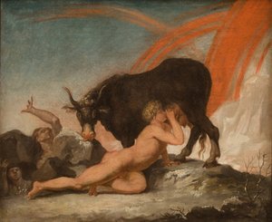 Ymir die de Koe Audhumla zoogt