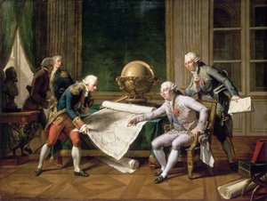 Lodewijk XVI geeft instructies aan Kapitein La Pérouse, 29 juni 1785