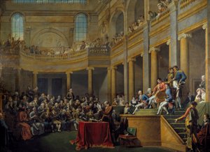 Consulaat van de Cisalpijnse Republiek verenigd in comitia in Lyon, 1808 door Nicolas Andre Monsiau