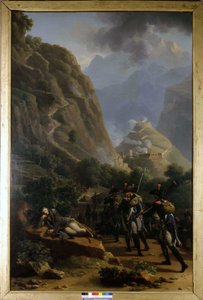 Napoleon bij Fort de Bard - door Nicholas-Antoine Taunay, olieverfschilderij, begin 19e eeuw.