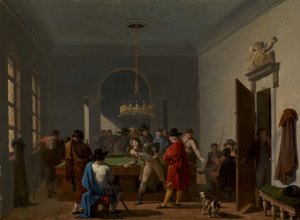 De biljartkamer, na 1810