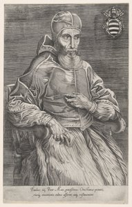Portret van paus Paulus IV door Nicolas Beatrizet