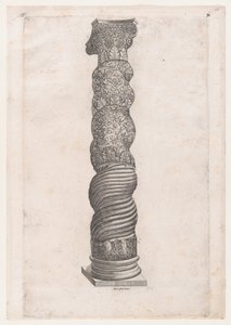Speculum Romanae Magnificentiae: Groteske Winding Column in St. Peter