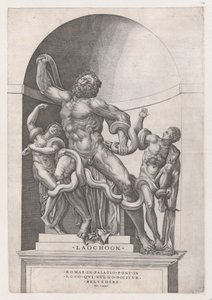 Speculum Romanae Magnificentiae: Laocoon door Nicolas Beatrizet