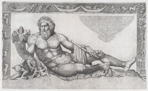 Speculum Romanae Magnificentiae: De Tiber, midden 16e eeuw