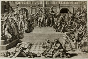 De Slachting van de Onschuldigen door Nicolas Beatrizet