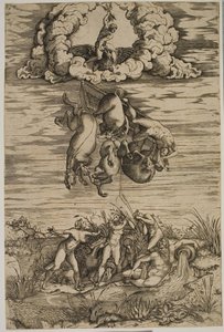 De val van Phaeton door Nicolas Beatrizet