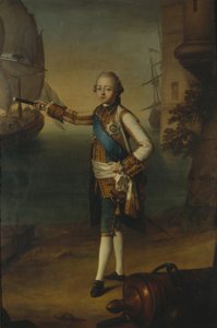 Portret van Groothertog Pavel Petrovich 1754-1801 in admiraalsuniform, 1769