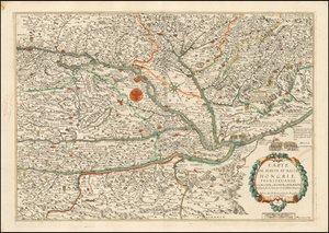 1663 kaart van Opper- en Neder-Hongarije, Transilvanië, Slovenië, Kroatië en Dalmatië, uitgegeven door Nicolas Berey door Nicolas Berey