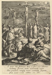 Christus aan het kruis, uit De Passie van Christus door Nicolas Cochin