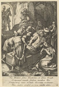 De Graflegging, uit De Passie van Christus, midden 17e eeuw