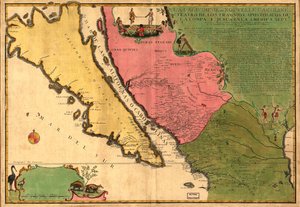 La Californie ou Nouvelle Caroline - theater van de werken, Apostolische werken van de Compa. e Jesus in America Septe. LOC 98687119