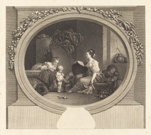 Zeg alsjeblieft door Nicolas Delaunay after Jean Honoré Fragonard