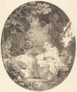 La Bonne Mère door Nicolas Delaunay after Jean Honoré Fragonard