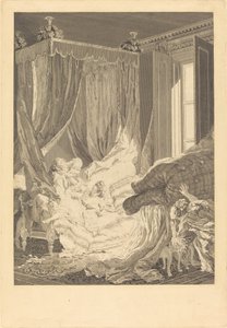 De Onbescheiden Echtgenote door Nicolas Delaunay after Pierre Antoine Baudouin
