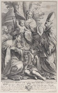 Maagd en Kind met Sint Liborius en Carlo Borromeo, 1693-95