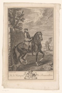 Ruiterportret van Paul de Beauvilliers