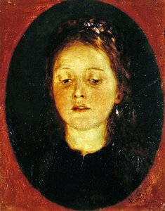 Portret van een meisje door Nicolas Gysis