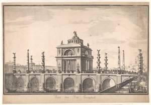 Ontwerp voor een triomfboog door Nicolas Henri Jardin