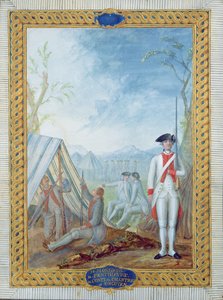 Uniformen van de Franse infanterie tijdens de Amerikaanse Onafhankelijkheidsoorlog door Nicolas Hoffmann