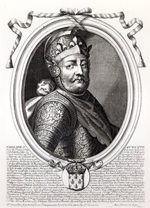 Filips Augustus II (1165-1223) Koning van Frankrijk, uit 