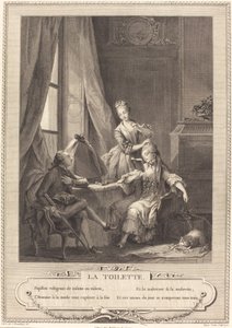 De toilet door Nicolas Joseph Voyez after Sigmund Freudenberger