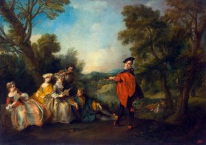 Concert in het park, 1720-1743