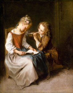 De ondeugd door Nicolas Lancret