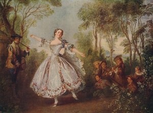 Mlle. Camargo Dansend, 1730