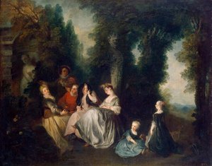 Feest in de tuin, 1690-1743