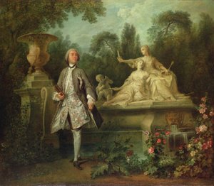 Portret van de acteur Grandval, ca. 1742 door Nicolas Lancret