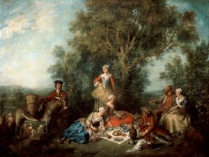 De herfst, 1738 door Nicolas Lancret