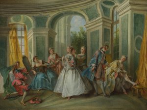 De vier leeftijden van de mens: Jeugd, ca. 1735 door Nicolas Lancret