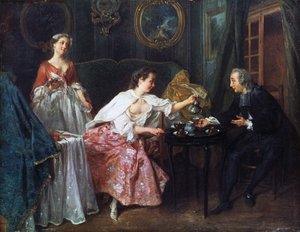 De vier tijden van de dag: Ochtend, 1739 door Nicolas Lancret