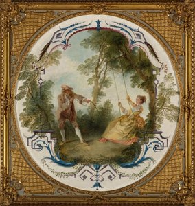 De schommel door Nicolas Lancret