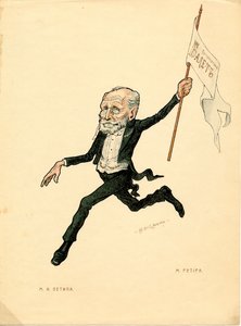Portret van Marius Petipa, danser en choreograaf