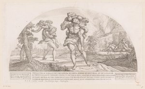Amphinomus en Anapias door Nicolas Mignard