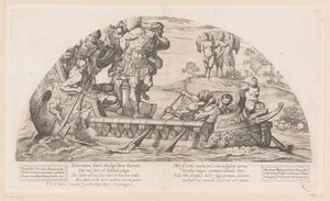 Odysseus trotseert de gezangen van de Sirenen door Nicolas Mignard