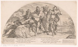 Perseus onthoofdt Medusa door Nicolas Mignard