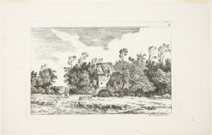 Landschap, uit Deuxieme Cahier de Paysage door Nicolas Perignon