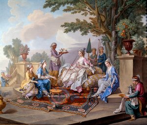 Lunch van de Sultana door Nicolas Pierre the Younger Pithou