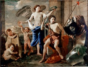 Davids triomf door Nicolas Poussin