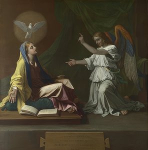De annunciatie door Nicolas Poussin