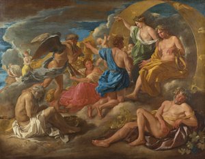 Helios und Phaëton mit Saturn und den vier Jahreszeiten