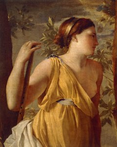 Inspiratie van de dichter (detail) circa 1630 door Nicolas Poussin