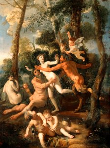 Pan en Syrinx door Nicolas Poussin